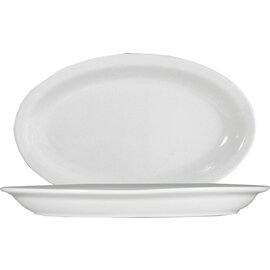 Platte ROMA Porzellan weiß oval | 325 mm  x 200 mm Produktbild
