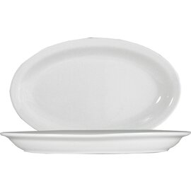 RESTPOSTEN | Platte ROMA Porzellan weiß oval | 325 mm  x 200 mm Produktbild