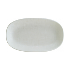 Platte IKAT WHITE Gourmet Porzellan weiß oval | 150 mm x 86 mm Produktbild