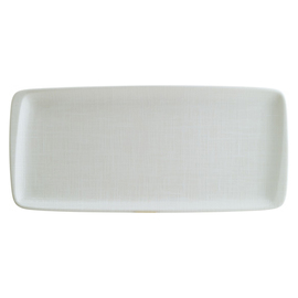 Platte IKAT WHITE Moove Porzellan rechteckig | 340 mm x 160 mm Produktbild