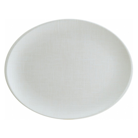 Platte IKAT WHITE Moove oval Porzellan 360 mm x 280 mm Produktbild