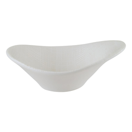 Schale IKAT WHITE Stream 45 ml Premium Porcelain weiß oval | 100 mm x 75 mm H 35 mm Produktbild