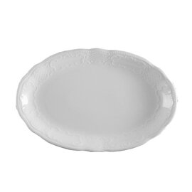 Platte SALZBURG Porzellan weiß oval  Ø 355 mm Produktbild