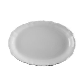 Platte MARIENBAD Porzellan weiß oval | 350 mm  x 235 mm Produktbild