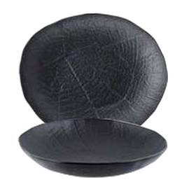 Teller tief SHADE Porzellan schwarz oval | 265 mm x 230 mm Produktbild 0 L