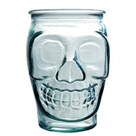 Skull Tumbler San Miguel Skull 45 cl Glas mit Relief  H 215 Produktbild
