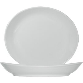 Gondola Media Teller TIVOLI Porzellan weiß oval | 263 mm  x 227 mm Produktbild