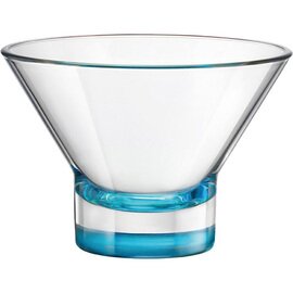 Eisschale Ypsilon Azur, transparent mit hellblauem Fuß, 37,5 cl, Ø 130 mm, H 90 mm, 390 gr. Produktbild