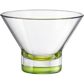Eisschale YPSILON 375 ml Glas grün farbiger Fuß  Ø 130 mm  H 90 mm Produktbild