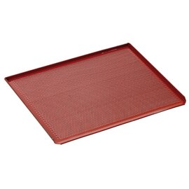 Lochblech gelocht Aluminium 1,5 mm Silikon rot  L 433 mm  B 333 mm  H 10 mm Produktbild