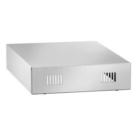 Podest KST3150, CNS 18/10, Maße: B 370 x T 510 x H 100 mm, Gewicht: 1,5 kg, für ein anenehmes Kochen bei gleichmäßiger Arbeitshöhe mit unterschiedlichen Geräten in der Kochstation KST3150 Art. Nr. 211876 Produktbild