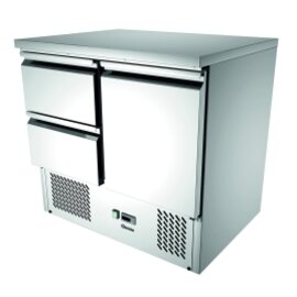 Mini-Kühltisch 900T1S2 204 Watt 260 ltr | Volltür | 2 Schubladen Produktbild