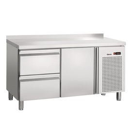 Kühltisch S2T1-150 MA 350 Watt 128 ltr | Aufkantung | 1 Flügeltür | 2 Schubladen Produktbild
