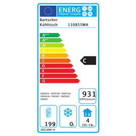 Kühltisch S2T2-150 MA 452 Watt 199 ltr | Aufkantung | 2 Flügeltüren | 2 Schubladen Produktbild 1 L