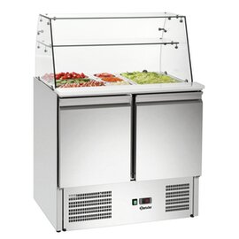 Saladette 900T2 +GL mit Glasaufsatz | 250 ltr | Umluftkühlung | Gastronorm Produktbild