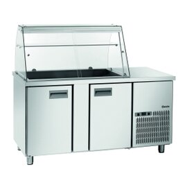 Saladette 1535T2GLK mit Glasaufsatz | 390 ltr | Umluftkühlung | Gastronorm Produktbild