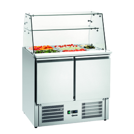 Saladette 900T2 +GL mit Glasaufsatz passend für 2 x GN 1/1 GN + 3 x GN 1/6 | 250 ltr Produktbild