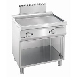 Gas-Griddleplatte mit Stahlplatte, glatt, Serie "900 Master", Bratfläche 815 x 620 mm, Unterbau offen Produktbild