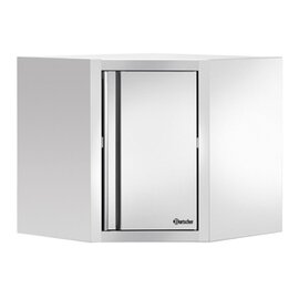 Eckwandhängeschrank mit Flügeltür  L 700 mm  B 700 mm  H 660 mm Produktbild