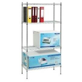 Büro-Regal 750 mm 350 mm  H 1520 mm 4 Rostauflage(n) Feldlast 150 kg Produktbild