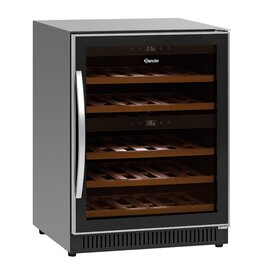 Weinkühlschrank 2Z 40 FL schwarz  | Glastür Produktbild