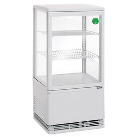 Mini-Kühlvitrine weiß 58 ltr 230 Volt | 2 Borde Produktbild