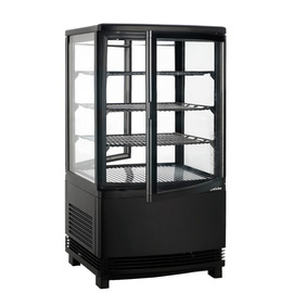 Mini-Kühlvitrine 58L-SW schwarz Produktbild