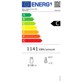 Mini-Kühlvitrine 78 ltr 230 Volt | 3 Borde Produktbild 1 S