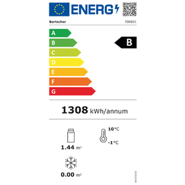 Glastürenkühlschrank 1400 GN210 | 922,0 ltr silber | Umluftkühlung Produktbild 1 L