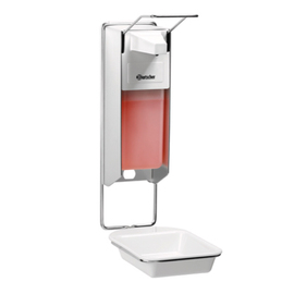 Seifenspender PS 0,9L-W mit Abtropfschale zur Wandbefestigung 147 mm x 285 mm H 377 mm Produktbild