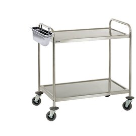 Servierwagen|Transportwagen TS 200  | 2 Borde  L 920 mm  B 600 mm  H 945 mm mit Bestecksammler Produktbild