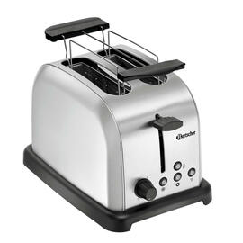 Toaster TBRB20 Edelstahl | 2-schlitzig inkl. 1 Brötchenaufsatz Produktbild 7 S