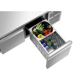 Unterbaukühltisch S2-200 | 2 Schubladen | 1200 mm x 660 mm H 657 mm Produktbild 6 S