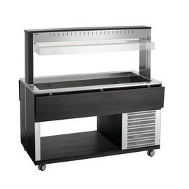 Kaltbuffetwagen K4110-200A anthrazit | passend für 4 x GN 1/1 - 200 mm | 4 Stege Produktbild 2 S