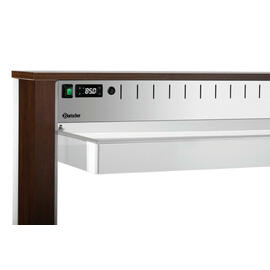 Warmbuffetwagen W3110-200W | wengefarben 230 Volt mit Beleuchtung | passend für 3 x GN 1/1 Produktbild 5 S