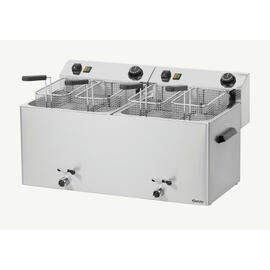 Elektro-Fritteuse PROFESSIONAL II | 2 Becken 2 Körbe 20 ltr | 400 Volt 16,2 kW Produktbild 3 S