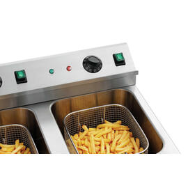 Induktions-Fritteuse 2x8L Plus | 2 Becken 2 Körbe Produktbild 5 S