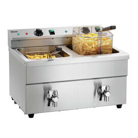 Induktions-Fritteuse 2x8L Plus | 2 Becken 2 Körbe Produktbild