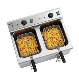 Induktions-Fritteuse 2x8L Plus | 2 Becken 2 Körbe Produktbild 2 S