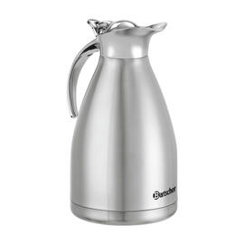 Isolierkanne 1,5L-VST | 1,5 ltr Edelstahl silberfarben Klappdeckel H 260 mm Produktbild 5 S