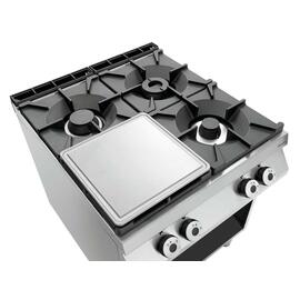 Bratplatte 900-G, Gusseisen, glatt, 390 x 390 x H 19 mm, mit Saftrille Produktbild 4 S