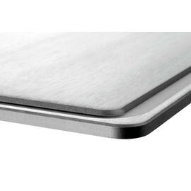 Bratplatte 900-G, Gusseisen, glatt, 390 x 390 x H 19 mm, mit Saftrille Produktbild 5 S