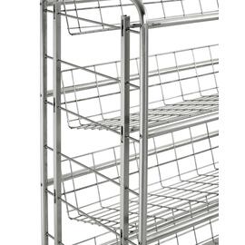 Getränkekisten-Transportwagen 4 Lenkrollen 2 Bremsrollen 1080 mm  x 570 mm  H 1610 mm Produktbild 2 S