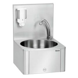 Handwaschbecken W10-KB Plus zur Wandbefestigung verkleidet • Kniebedienung | 400 mm x 404 mm H 577 mm Produktbild 6 S