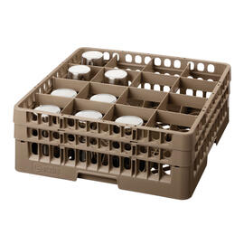 Spülkorb braun 500 x 500 mm  H 183 mm | 16 Fächer 111 x 111 mm  H 166 mm Produktbild 4 S