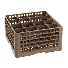 Spülkorb braun 500 x 500 mm  H 266 mm | 16 Fächer 111 x 111 mm  H 245 mm Produktbild