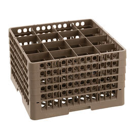 Spülkorb braun 500 x 500 mm  H 306 mm | 16 Fächer 111 x 111 mm  H 285 mm Produktbild