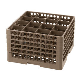 Spülkorb braun 500 x 500 mm  H 306 mm | 16 Fächer 111 x 111 mm  H 285 mm Produktbild 2 S