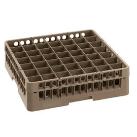 Spülkorb braun 500 x 500 mm  H 142 mm | 49 Fächer 62 x 62 mm  H 123 mm Produktbild