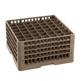 Spülkorb braun 500 x 500 mm  H 266 mm | 49 Fächer 62 x 62 mm  H 245 mm Produktbild